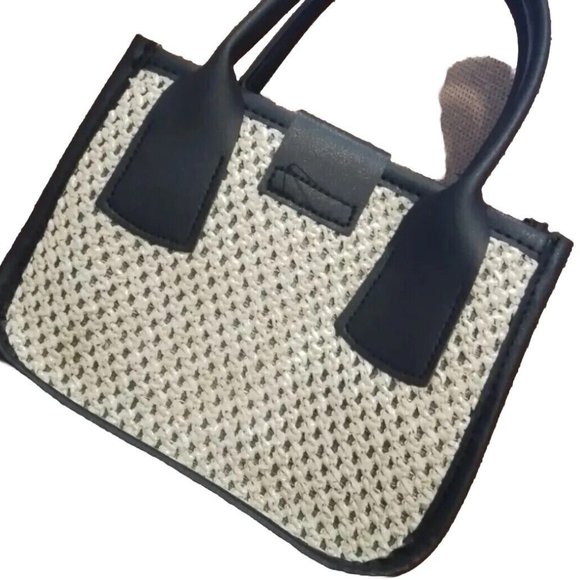 Purce Very Small Black And Tan With Handle Vintage p9 - Picture 2 of 3